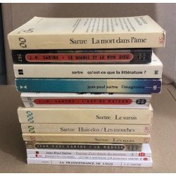 1 lot de 12 volumes de jean Paul Sartre