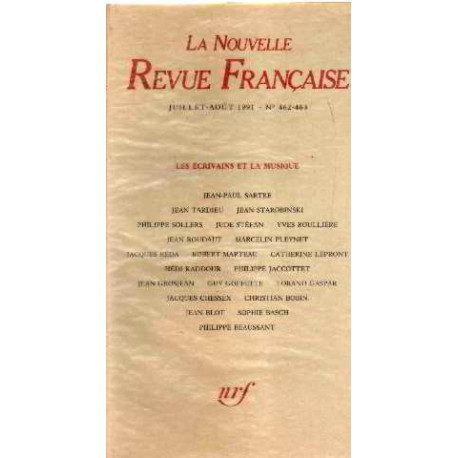 La nouvelle revue française n°462-463 / EO numerotée sur velin ( n° 6)