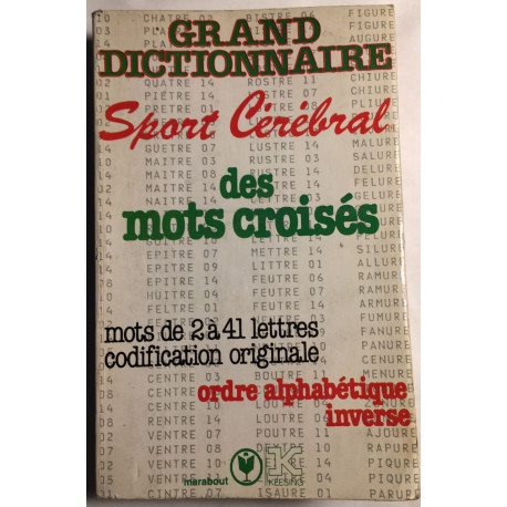 Sport cérébral : grand dictionnaire des mots croisés