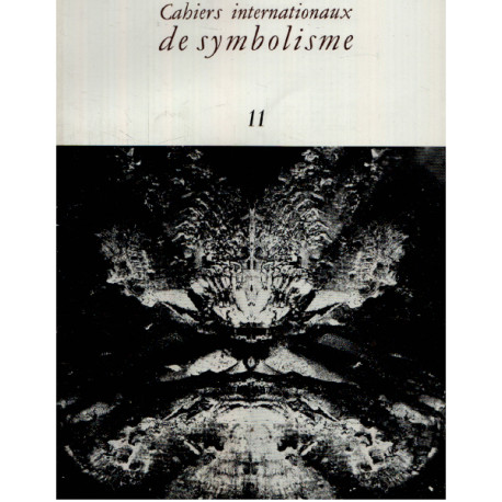 Cahiers internationaux de symbolisme n° 11