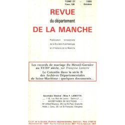 Revue du departement de la manche / tome 27 / fascicule 108 / les...