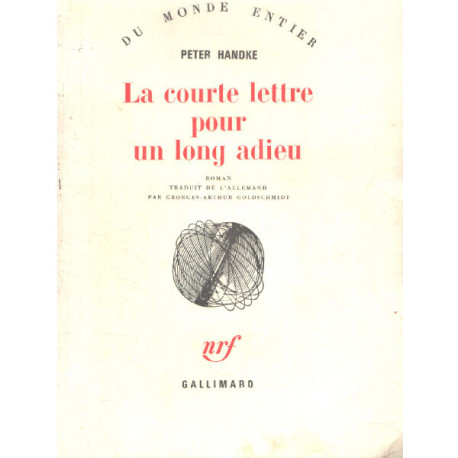 La courte lettre pour un long adieu/ EO en service de presse