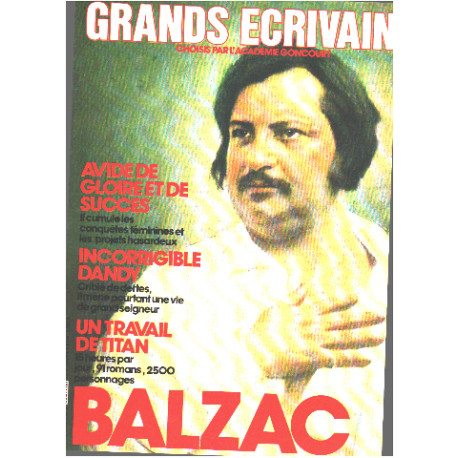 Grands écrivains n° 1/ balzac