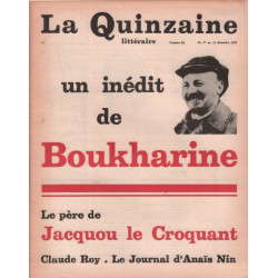 La quinzaine litteraire n° 84 / un iédit de pouchkine