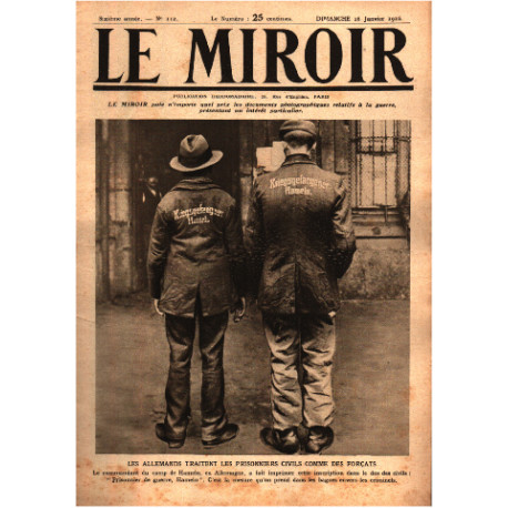 Le miroir publication hebdomadaire n° 112 / les allemands traitent...