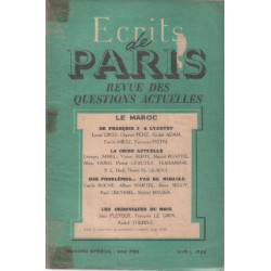 Ecrits de paris / avril 1953 / le maroc