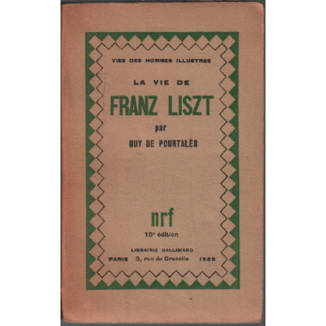 La vie de franz liszt