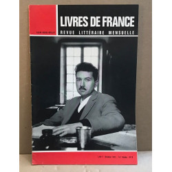 Livres de France Revue littéraire mensuelle/ octobre 1965/ numero...