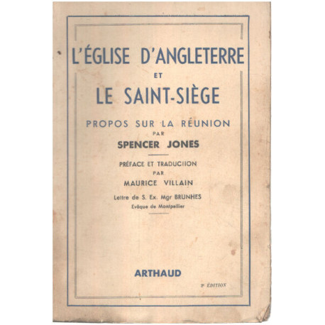 L'église d'angleterre et le saint-siège/ propos sur la réunion