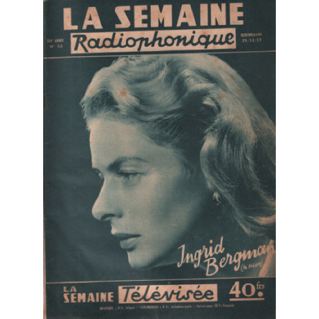 La semaine radiophonique 29 decembre 1957