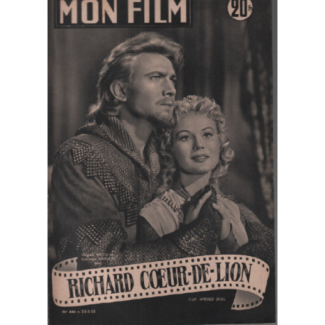 Richard coeur de lion / revue mon film n° 444 virginia mayo...