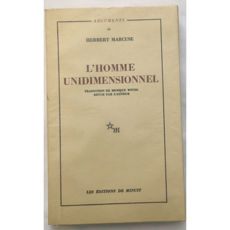 L' homme unidimesnsionnel