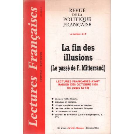 La fin des illusions ( le passé de F.mitterand )