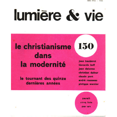 Le christianisme dans la modernité