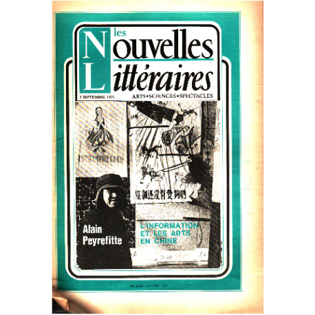 Les nouvelles litteraires n° 2293 / alain peyrefitte :...