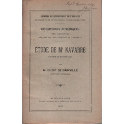 Etude de Me navarre ( notaire de montpellier ) / archives du...