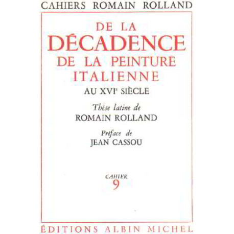 De la décadence de la peinture italienne au XVI° siecle /EO numérotée