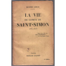 La vie du comte de saint-simon 1760-1825