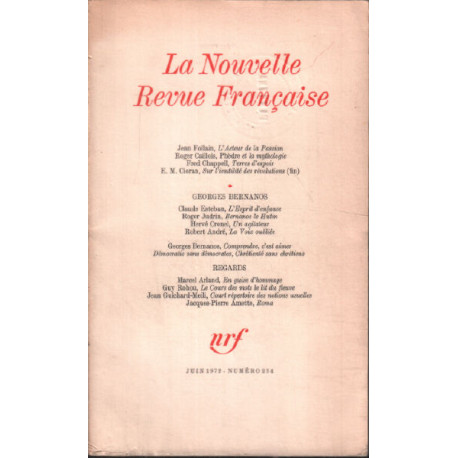 La nouvelle revue litteraire n° 234