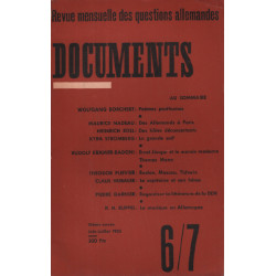 Revue mensuelle des questions allemandes / documents n° 6-7 /...