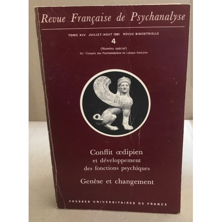 Conflit oedipien et développement des fonctions psychiques /...