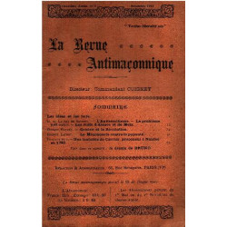 La revue antimaçonnique novembre 1911