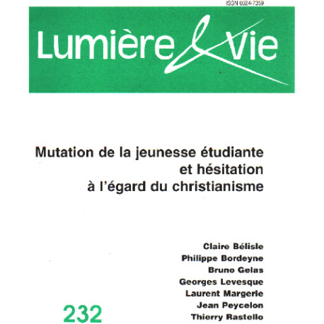 Mutation de la jeunesse étudiante et hésitation à l'égard du...