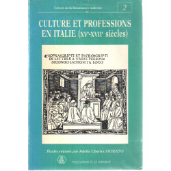 Culture et professions en italie ( XV° -XVIII° siecles )