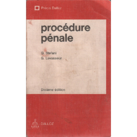 Procédure pénale / Précis dalloz