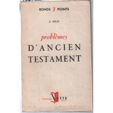 Problèmes d'ancien testament