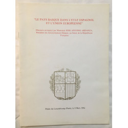 La pays Basque dans l'état Espagnol et l' Union Européenne