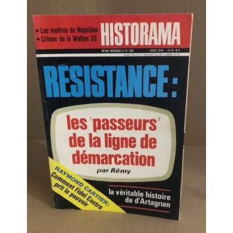 Historama n° 269 / les passeurs de la ligne de démarcation