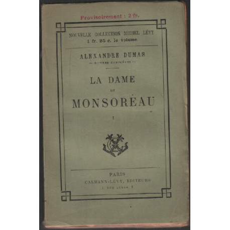 La dame de monsoreau tome 1