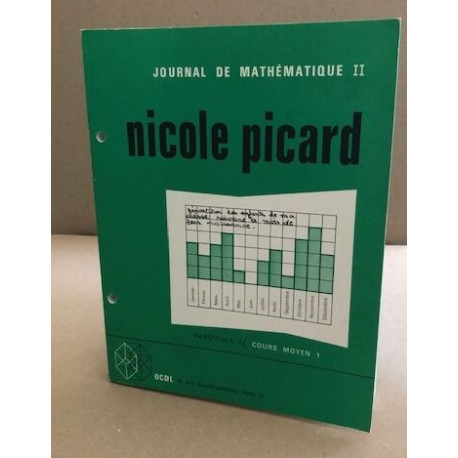 Journal de mathématique II. Fascicule 1 : Cours moyen 1