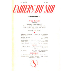 Cahiers du sud n° 315 / paul eluard