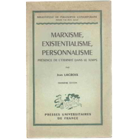 Marxisme existentialisme personnalisme