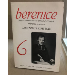 Revue berenice / novembre 1982 / lamanais scrittore