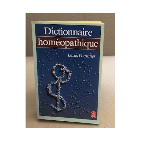 Dictionnaire homéopathique