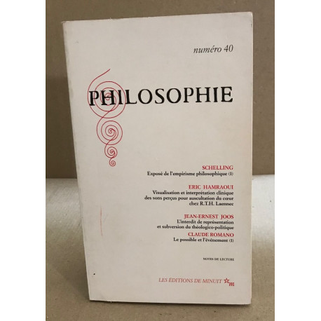 Philosophie numéro 40