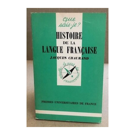 Histoire de la langue française