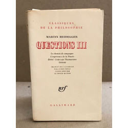 Question III. Le chemin de campagne. L'expérience de la pensée....