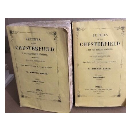 Lettres de lord Chesterfield à son fils Philippe stanhope /...