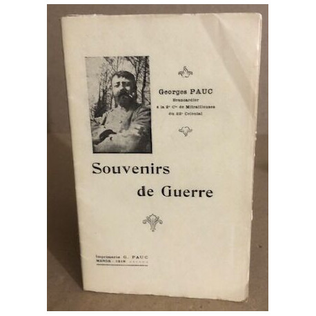 Souvenirs de guerre