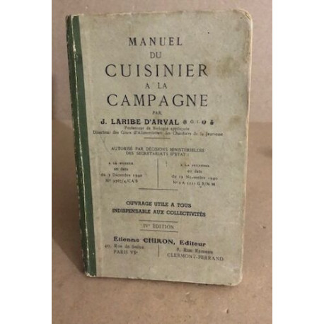 Manuel du cuisinier de campagne