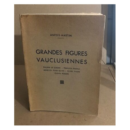 Grandes figures vauclusiennes