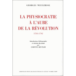 La physiocratie a l'aube de la révolution 1781-1792