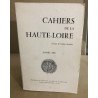 Cahiers de la haute loire / année 1984