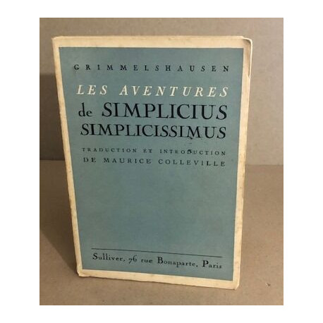 Les aventures de simplicius simplicissimus