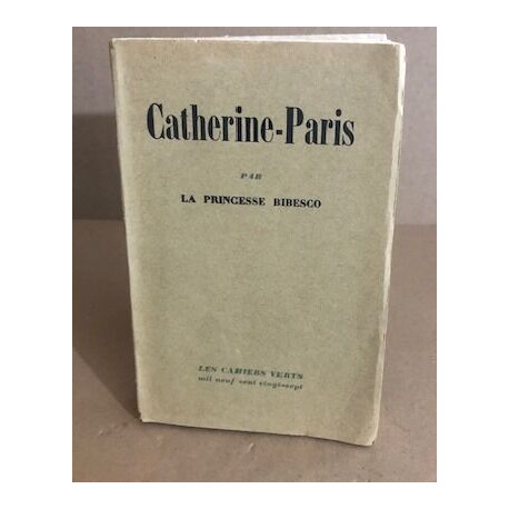 Catherine-Paris / exemplaire numéroté