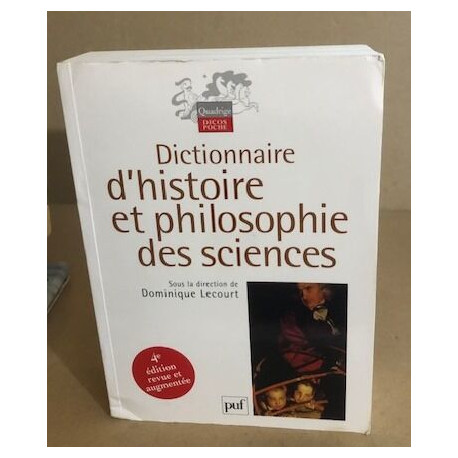 Dictionnaire d'histoire et philosophie des sciences